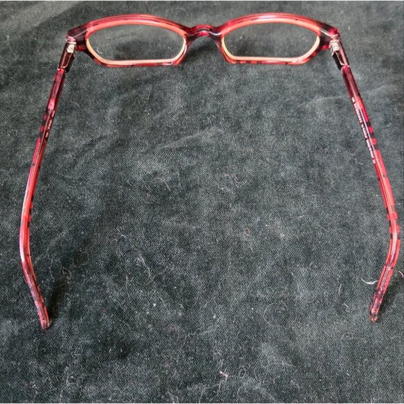 Burberry by Safilo Red Plaid Glasses - Picture 3 of 5